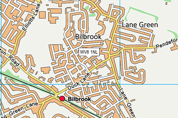 WV8 1NL map - OS VectorMap District (Ordnance Survey) WV8 1NL map - OS VectorMap District (Ordnance Survey)