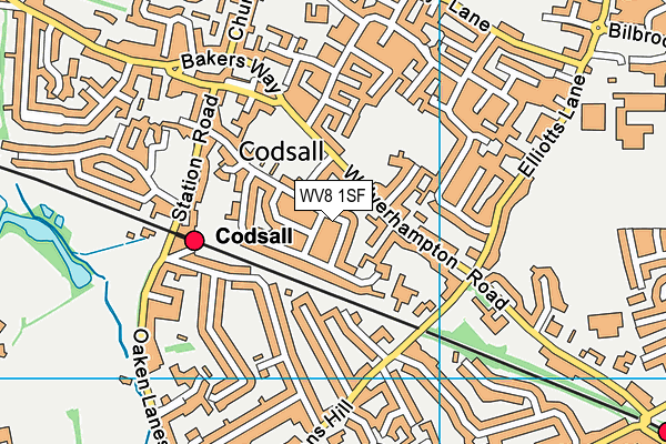 WV8 1SF map - OS VectorMap District (Ordnance Survey) WV8 1SF map - OS VectorMap District (Ordnance Survey)