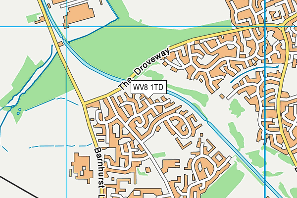 WV8 1TD map - OS VectorMap District (Ordnance Survey) WV8 1TD map - OS VectorMap District (Ordnance Survey)