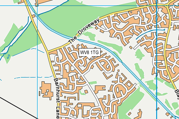 WV8 1TG map - OS VectorMap District (Ordnance Survey) WV8 1TG map - OS VectorMap District (Ordnance Survey)