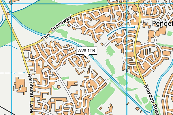 WV8 1TR map - OS VectorMap District (Ordnance Survey) WV8 1TR map - OS VectorMap District (Ordnance Survey)