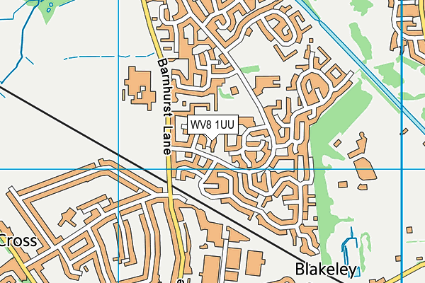WV8 1UU map - OS VectorMap District (Ordnance Survey) WV8 1UU map - OS VectorMap District (Ordnance Survey)