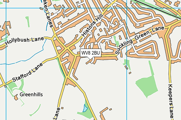 WV8 2BU map - OS VectorMap District (Ordnance Survey) WV8 2BU map - OS VectorMap District (Ordnance Survey)