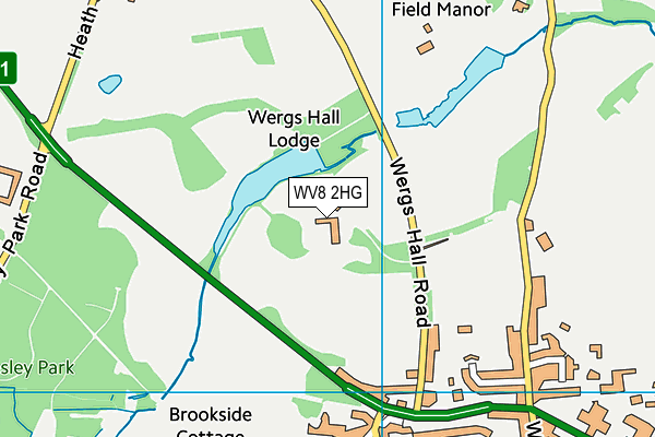 WV8 2HG map - OS VectorMap District (Ordnance Survey) WV8 2HG map - OS VectorMap District (Ordnance Survey)