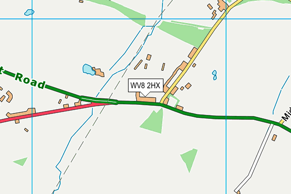 WV8 2HX map - OS VectorMap District (Ordnance Survey) WV8 2HX map - OS VectorMap District (Ordnance Survey)