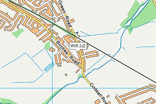 WV8 2JZ map - OS VectorMap District (Ordnance Survey) WV8 2JZ map - OS VectorMap District (Ordnance Survey)