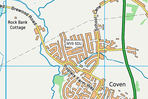 WV9 5DU map - OS VectorMap District (Ordnance Survey) WV9 5DU map - OS VectorMap District (Ordnance Survey)