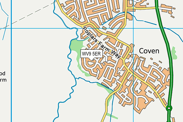 WV9 5ER map - OS VectorMap District (Ordnance Survey) WV9 5ER map - OS VectorMap District (Ordnance Survey)