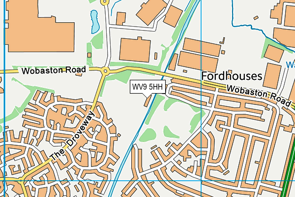 WV9 5HH map - OS VectorMap District (Ordnance Survey) WV9 5HH map - OS VectorMap District (Ordnance Survey)