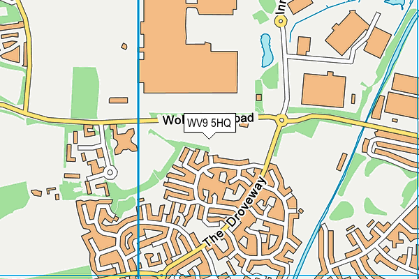 WV9 5HQ map - OS VectorMap District (Ordnance Survey) WV9 5HQ map - OS VectorMap District (Ordnance Survey)
