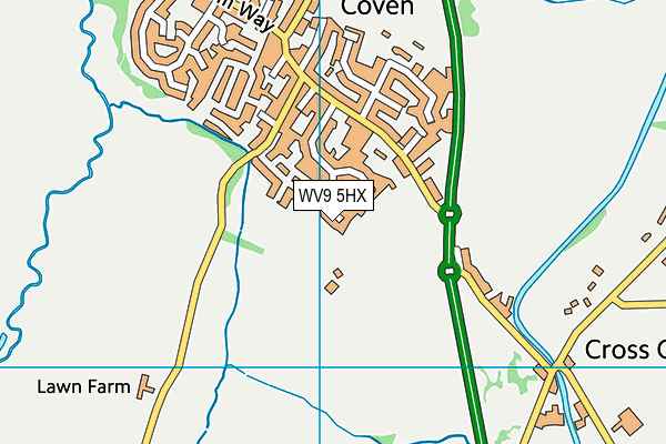 WV9 5HX map - OS VectorMap District (Ordnance Survey) WV9 5HX map - OS VectorMap District (Ordnance Survey)