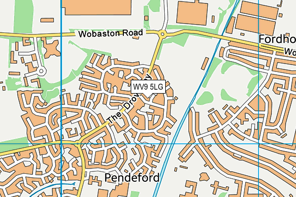 WV9 5LG map - OS VectorMap District (Ordnance Survey) WV9 5LG map - OS VectorMap District (Ordnance Survey)