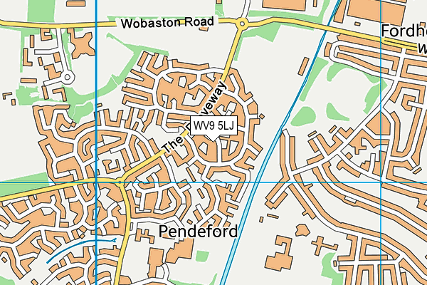 WV9 5LJ map - OS VectorMap District (Ordnance Survey) WV9 5LJ map - OS VectorMap District (Ordnance Survey)