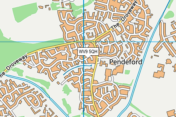 WV9 5QH map - OS VectorMap District (Ordnance Survey) WV9 5QH map - OS VectorMap District (Ordnance Survey)