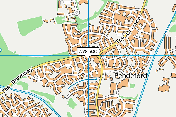 WV9 5QQ map - OS VectorMap District (Ordnance Survey)