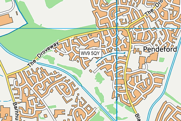 WV9 5QY map - OS VectorMap District (Ordnance Survey) WV9 5QY map - OS VectorMap District (Ordnance Survey)