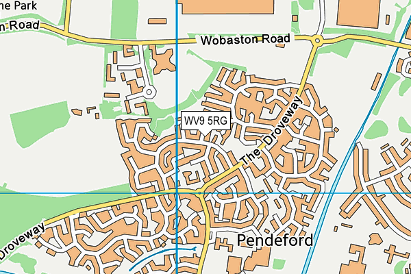 WV9 5RG map - OS VectorMap District (Ordnance Survey) WV9 5RG map - OS VectorMap District (Ordnance Survey)