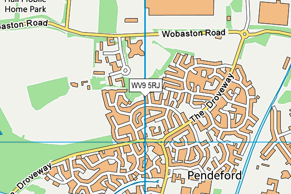 WV9 5RJ map - OS VectorMap District (Ordnance Survey) WV9 5RJ map - OS VectorMap District (Ordnance Survey)