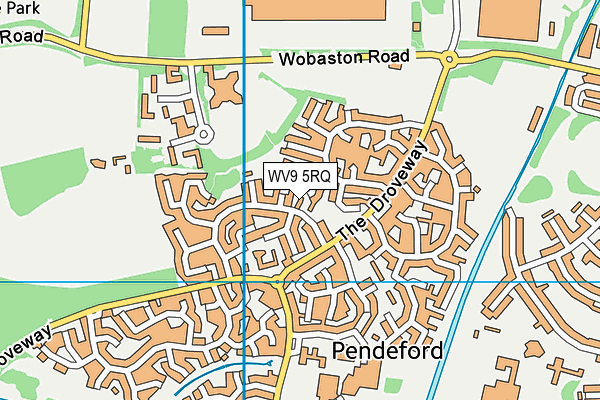 WV9 5RQ map - OS VectorMap District (Ordnance Survey) WV9 5RQ map - OS VectorMap District (Ordnance Survey)
