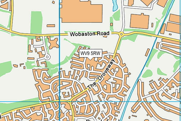 WV9 5RW map - OS VectorMap District (Ordnance Survey) WV9 5RW map - OS VectorMap District (Ordnance Survey)