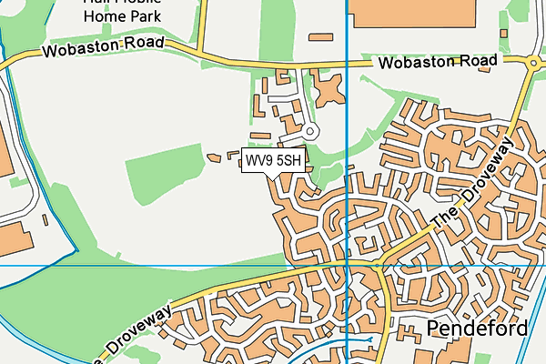 WV9 5SH map - OS VectorMap District (Ordnance Survey) WV9 5SH map - OS VectorMap District (Ordnance Survey)