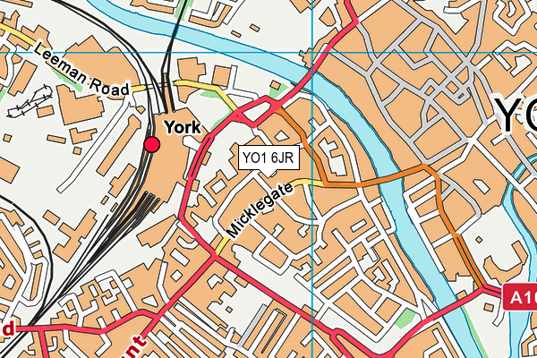 YO1 6JR map - OS VectorMap District (Ordnance Survey) YO1 6JR map - OS VectorMap District (Ordnance Survey)