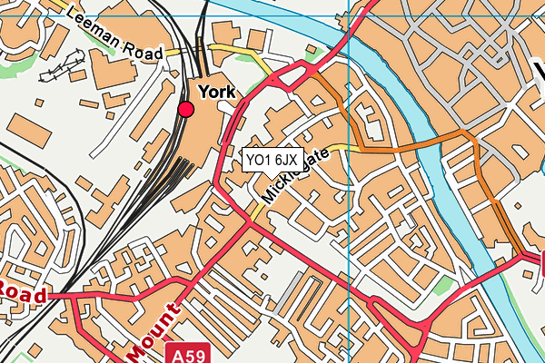 YO1 6JX map - OS VectorMap District (Ordnance Survey) YO1 6JX map - OS VectorMap District (Ordnance Survey)