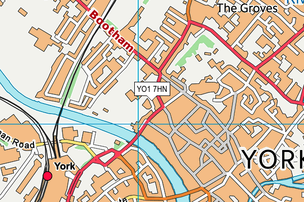 YO1 7HN map - OS VectorMap District (Ordnance Survey) YO1 7HN map - OS VectorMap District (Ordnance Survey)