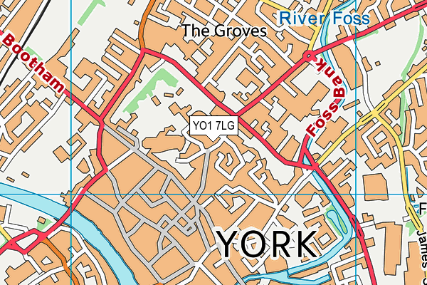 YO1 7LG map - OS VectorMap District (Ordnance Survey) YO1 7LG map - OS VectorMap District (Ordnance Survey)