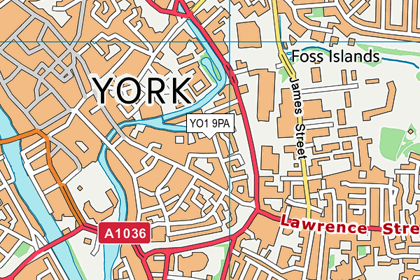 YO1 9PA map - OS VectorMap District (Ordnance Survey) YO1 9PA map - OS VectorMap District (Ordnance Survey)