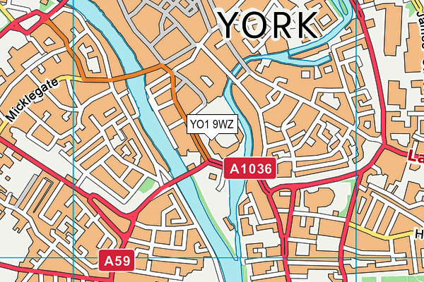 YO1 9WZ map - OS VectorMap District (Ordnance Survey) YO1 9WZ map - OS VectorMap District (Ordnance Survey)