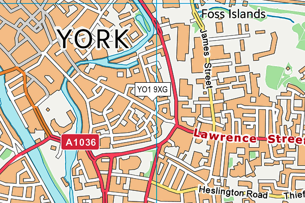 YO1 9XG map - OS VectorMap District (Ordnance Survey) YO1 9XG map - OS VectorMap District (Ordnance Survey)