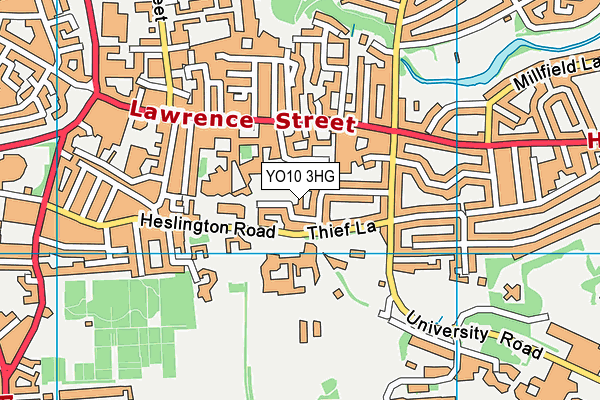 YO10 3HG map - OS VectorMap District (Ordnance Survey) YO10 3HG map - OS VectorMap District (Ordnance Survey)