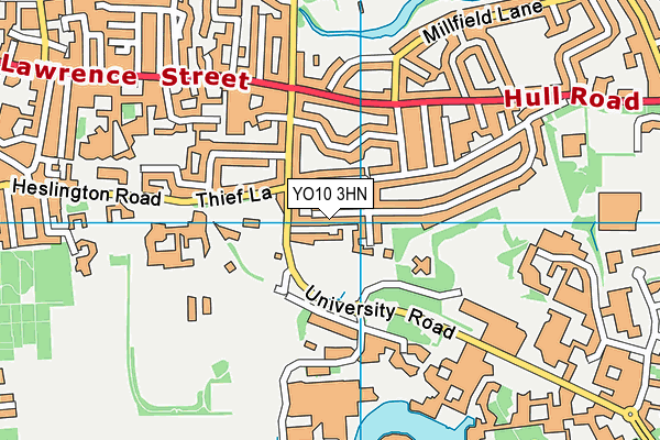 YO10 3HN map - OS VectorMap District (Ordnance Survey) YO10 3HN map - OS VectorMap District (Ordnance Survey)