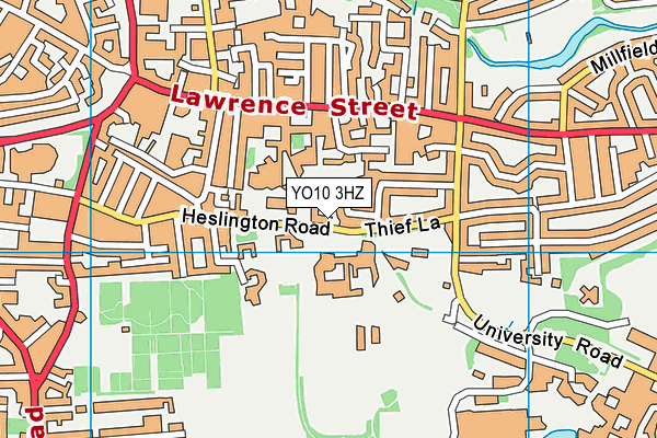 YO10 3HZ map - OS VectorMap District (Ordnance Survey) YO10 3HZ map - OS VectorMap District (Ordnance Survey)
