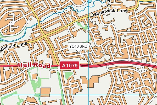 YO10 3RQ map - OS VectorMap District (Ordnance Survey)