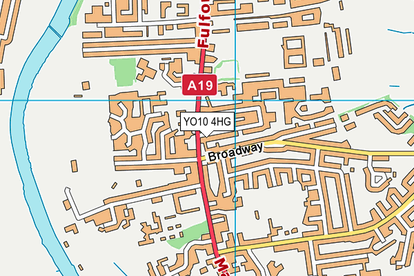 YO10 4HG map - OS VectorMap District (Ordnance Survey) YO10 4HG map - OS VectorMap District (Ordnance Survey)