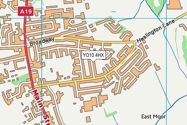 YO10 4HX map - OS VectorMap District (Ordnance Survey) YO10 4HX map - OS VectorMap District (Ordnance Survey)