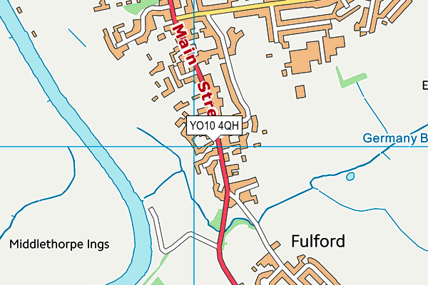 YO10 4QH map - OS VectorMap District (Ordnance Survey)