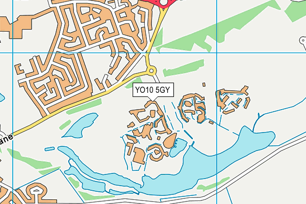 YO10 5GY map - OS VectorMap District (Ordnance Survey) YO10 5GY map - OS VectorMap District (Ordnance Survey)