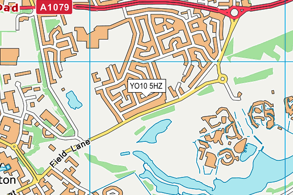 YO10 5HZ map - OS VectorMap District (Ordnance Survey) YO10 5HZ map - OS VectorMap District (Ordnance Survey)