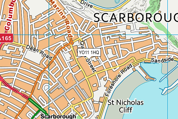 YO11 1HQ map - OS VectorMap District (Ordnance Survey)