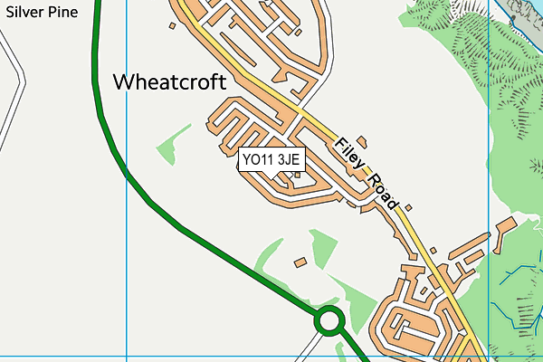 YO11 3JE map - OS VectorMap District (Ordnance Survey)