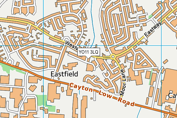 YO11 3LQ map - OS VectorMap District (Ordnance Survey)