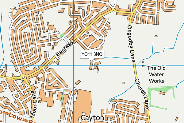 YO11 3NQ map - OS VectorMap District (Ordnance Survey) YO11 3NQ map - OS VectorMap District (Ordnance Survey)