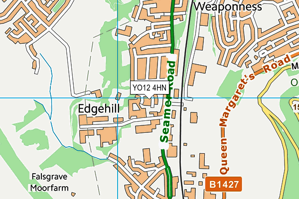 YO12 4HN map - OS VectorMap District (Ordnance Survey) YO12 4HN map - OS VectorMap District (Ordnance Survey)