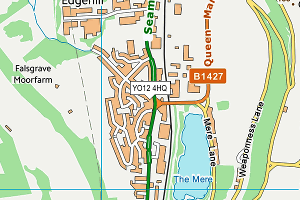 YO12 4HQ map - OS VectorMap District (Ordnance Survey) YO12 4HQ map - OS VectorMap District (Ordnance Survey)