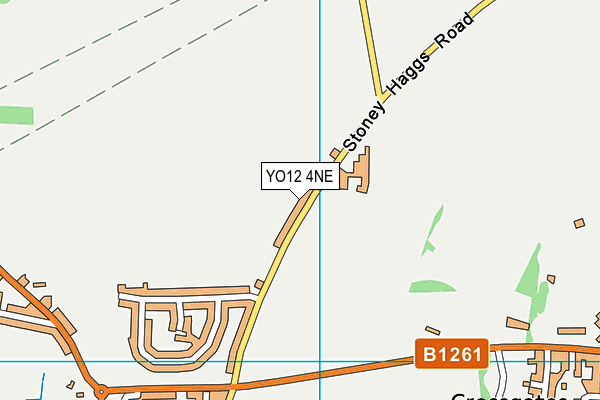 YO12 4NE map - OS VectorMap District (Ordnance Survey)