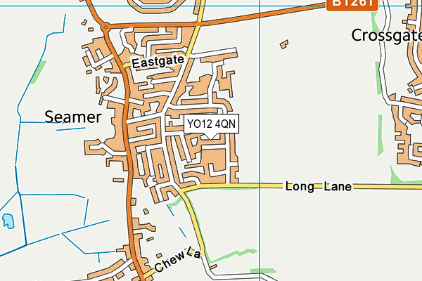 YO12 4QN map - OS VectorMap District (Ordnance Survey) YO12 4QN map - OS VectorMap District (Ordnance Survey)