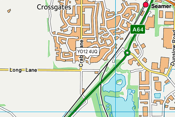 YO12 4UQ map - OS VectorMap District (Ordnance Survey)
